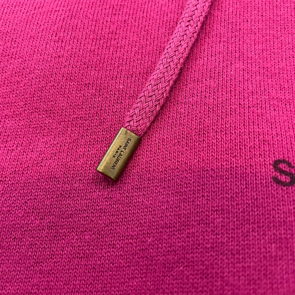 Saint Laurent Logo-Print Mens Purple Hoodie Sz L - Picture 9 of 9